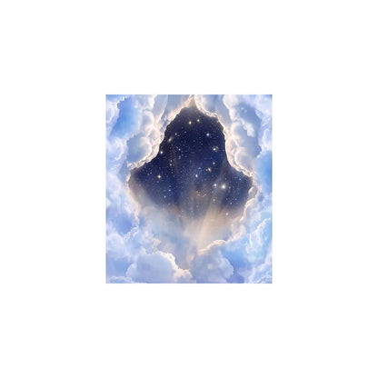 Heavenly Cloud & Star Photography Backdrop: Church Photo Shoot Alba Backgrounds