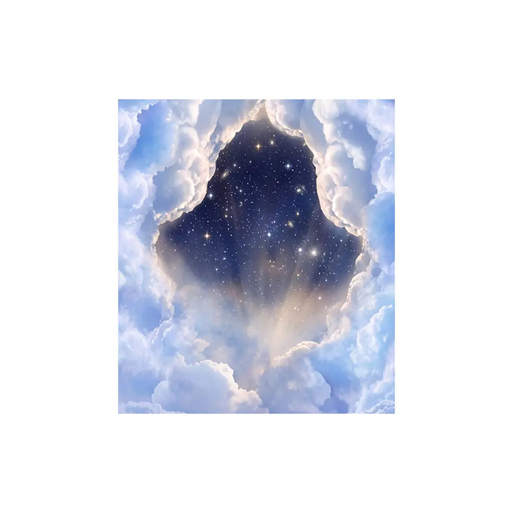 Heavenly Cloud & Star Photography Backdrop: Church Photo Shoot Alba Backgrounds