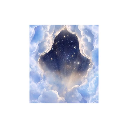 Heavenly Cloud & Star Photography Backdrop: Church Photo Shoot Alba Backgrounds