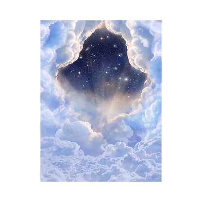 Heavenly Cloud & Star Photography Backdrop: Church Photo Shoot Alba Backgrounds