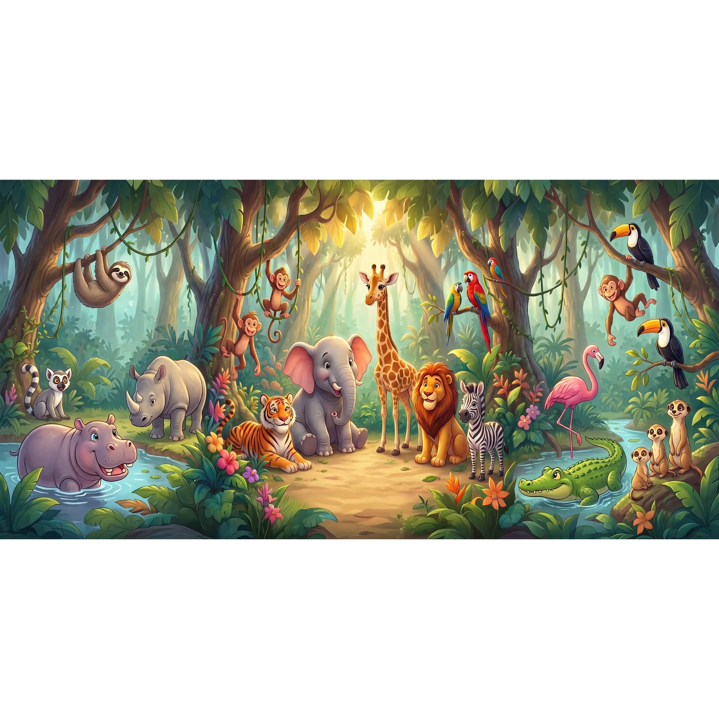Jungle Photo Backdrop (Copy) Alba Backgrounds