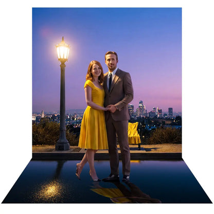 La La Land City View Backdrop, Movie Photo Banner, Los Angeles Themed Fabric Decor (Copy) Alba Backgrounds