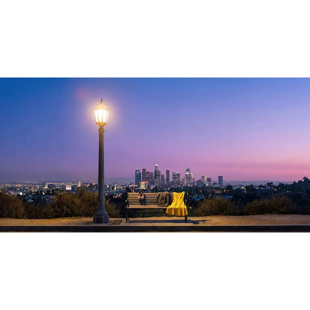 La La Land City View Backdrop, Movie Photo Banner, Los Angeles Themed Fabric Decor (Copy) Alba Backgrounds