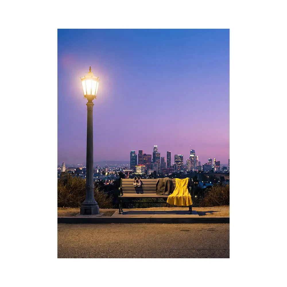 La La Land City View Backdrop, Movie Photo Banner, Los Angeles Themed Fabric Decor (Copy) Alba Backgrounds