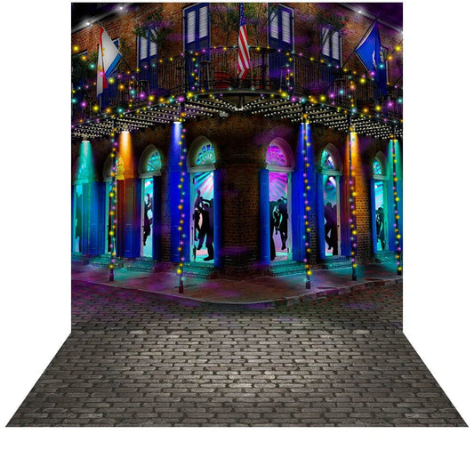 Mardi Gras Street B0264-10x20 Pro Fabric
