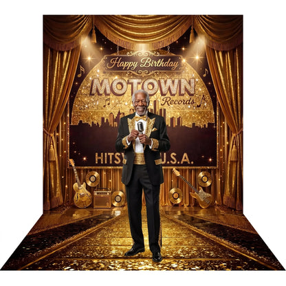 Motown Backdrop: 1960s Music Party Decor Alba Backgrounds