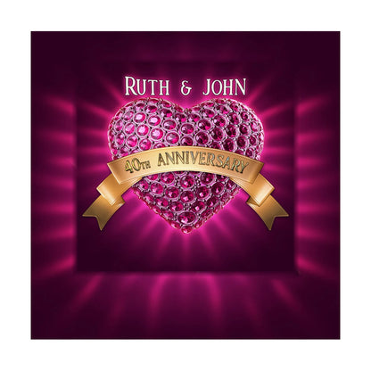 Precious Gem Wedding Anniversary Photography Backdrop - Basic 8  x 8  