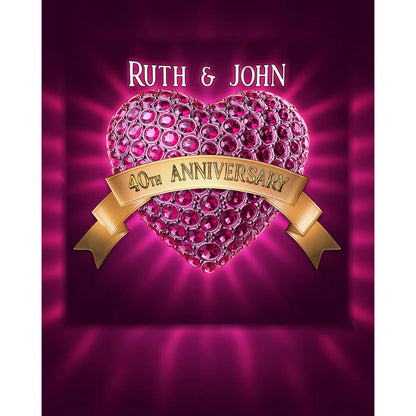 Precious Gem Wedding Anniversary Photography Backdrop - Basic 8  x 10  