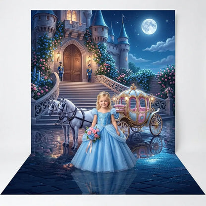 Princess Event Backdrop, Personalized, Kids' Fabric Photo Background Alba Backgrounds