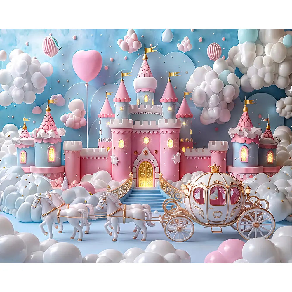 Princess World Backdrop, Personalized, Kids' Fabric Photo Background Alba Backgrounds