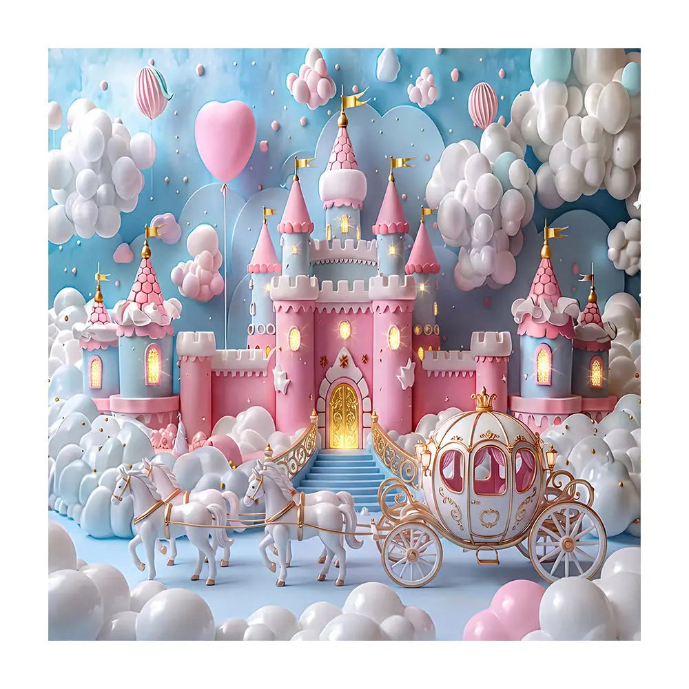 Princess World Backdrop, Personalized, Kids' Fabric Photo Background Alba Backgrounds