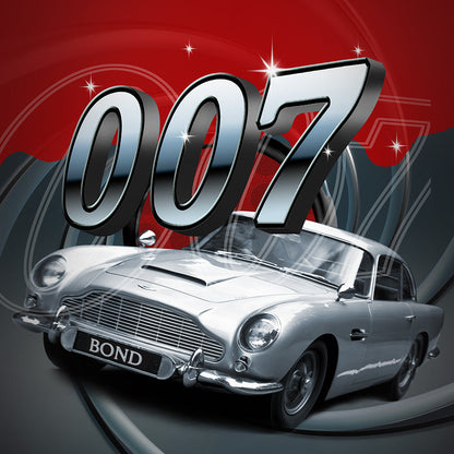 007 James Bond Aston Martin Photo Backdrop