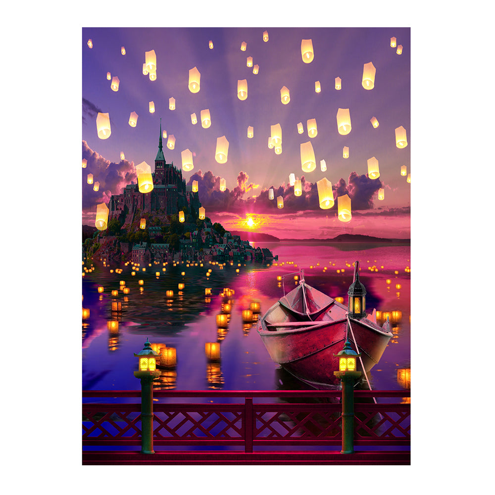 Floating Chinese Lanterns Photo Backdrop Pro 6x8