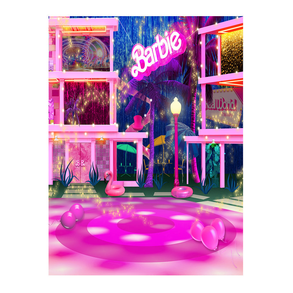 Barbie Doll Dance Floor Photo Backdrop