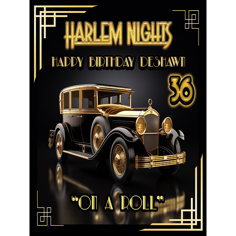 Harlem Nights Classic Theme Photo Backdrop Pro 8x10