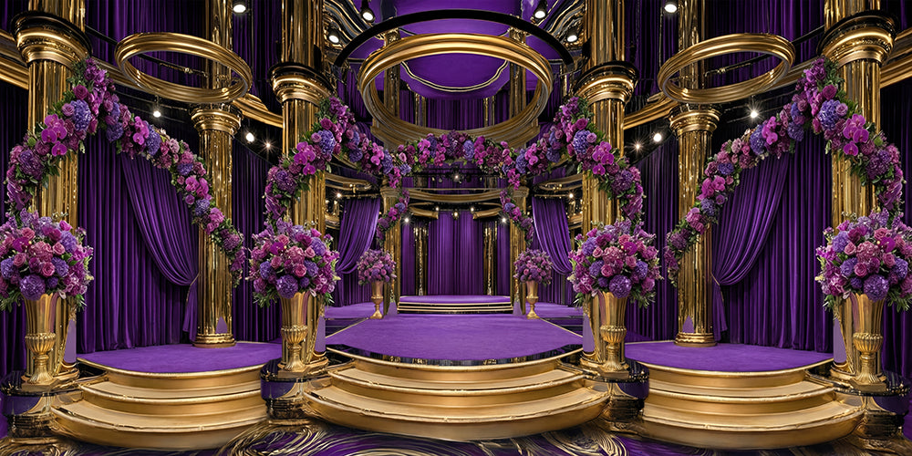 Purple-Reign, Glamour Wide Fabric Background