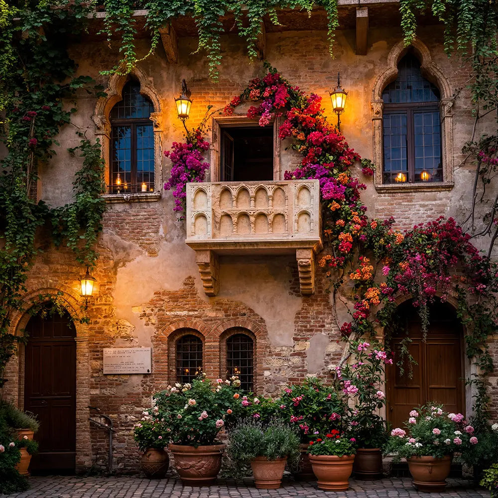 Romeo and Juliet Backdrop, Event Fabric Background Alba Backgrounds