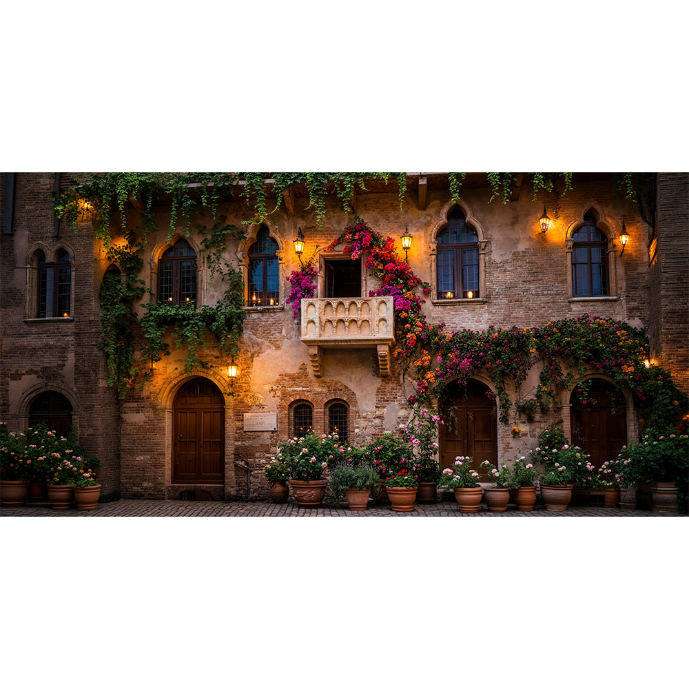 Romeo and Juliet Wide Fabric Background