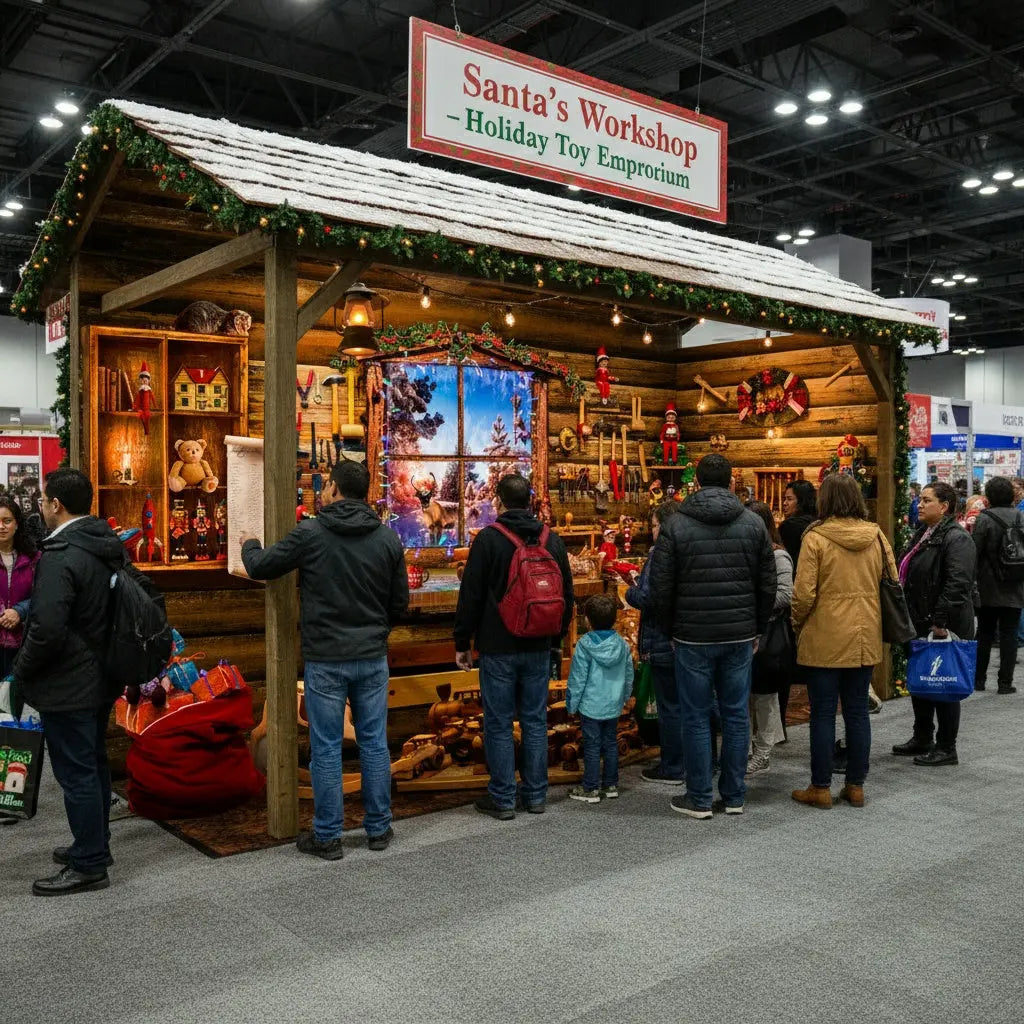 Santa’s Workshop Photography Backdrop Alba Backgrounds