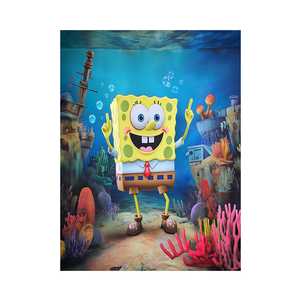 SpongeBob-SquarePants Photo Backdrop Alba Backgrounds