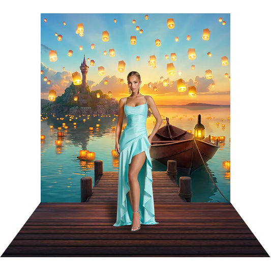 Tangled Sunset Backdrop Alba Backgrounds