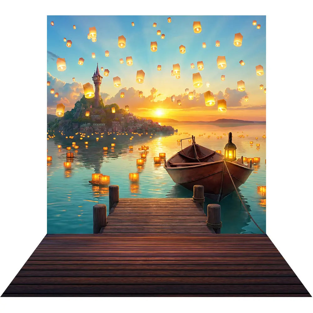 Tangled Sunset Backdrop Alba Backgrounds
