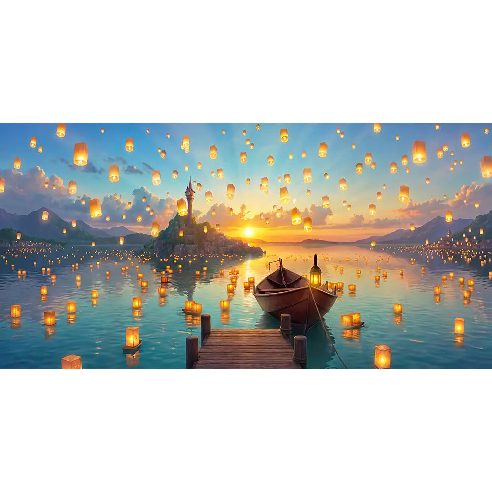 Tangled Sunset Backdrop Alba Backgrounds