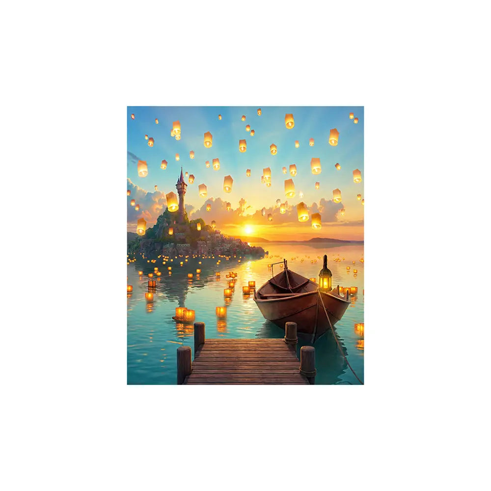 Tangled Sunset Backdrop Alba Backgrounds