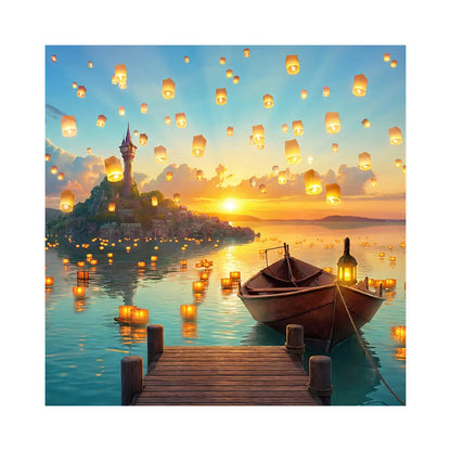 Tangled Sunset Backdrop Alba Backgrounds
