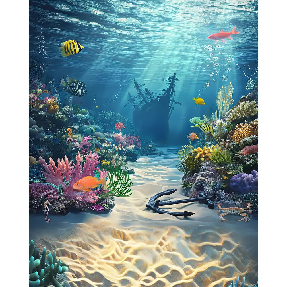 Underwater Tropical Scene for parties and special events. Alba Backgrounds Underwater Tropical Scene for parties and special events. Alba Backgrounds