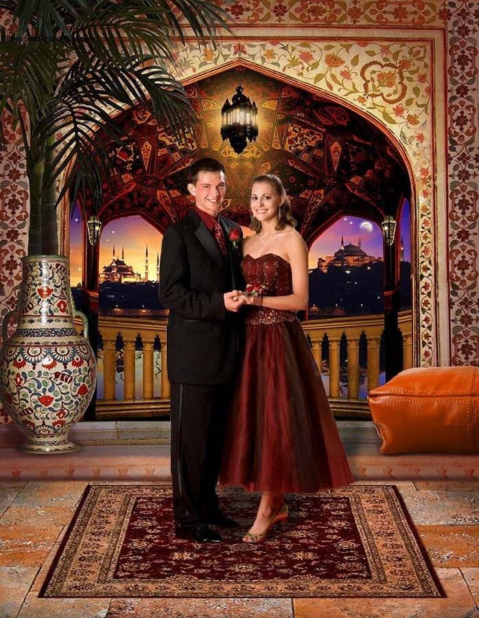 Aladdin Photo Backdrop Arabian Scene - Basic 10 x 8