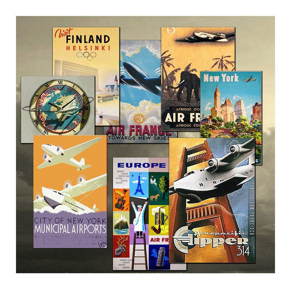 Around the World Travel Photo Backdrop - Pro 8  x 8  