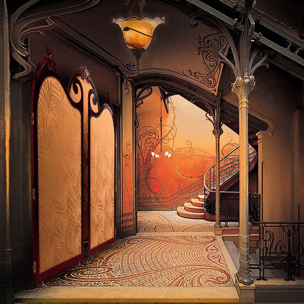20's Art Nouveau Photo Backdrop - Basic 8  x 8  