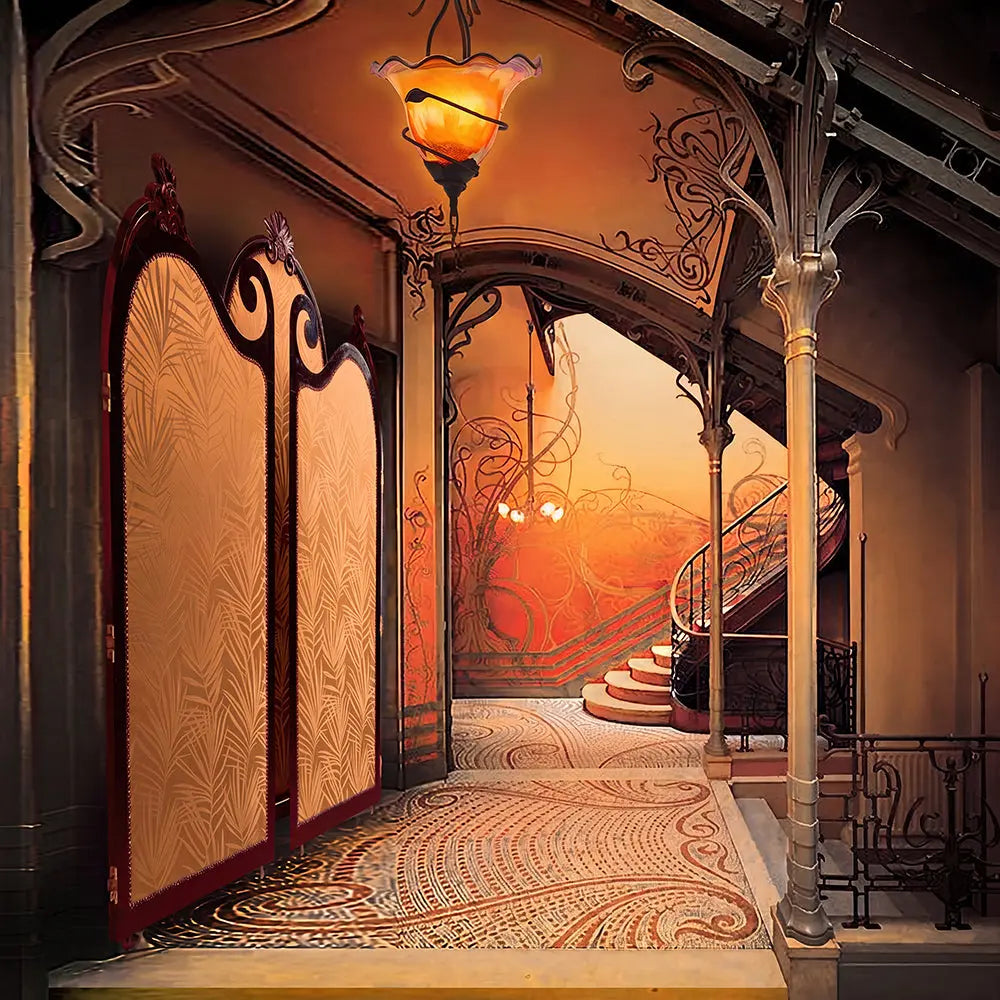 1920's Art Nouveau Photo Backdrop Fabric Background Alba Backgrounds