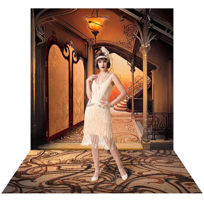 1920's Art Nouveau Photo Backdrop Fabric Background Alba Backgrounds