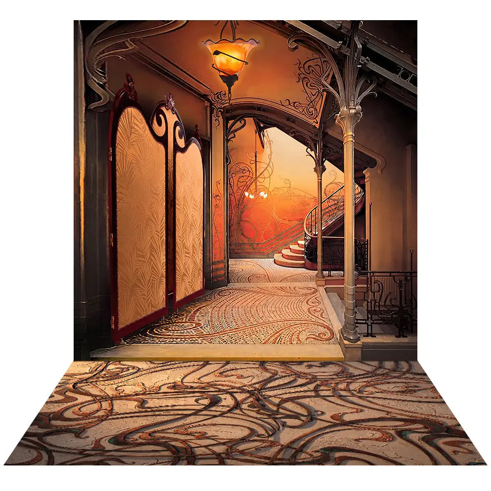 1920's Art Nouveau Photo Backdrop Fabric Background Alba Backgrounds
