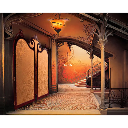 1920's Art Nouveau Photo Backdrop Fabric Background Alba Backgrounds