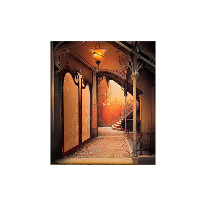 1920's Art Nouveau Photo Backdrop Fabric Background Alba Backgrounds