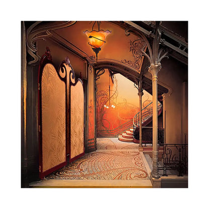 1920's Art Nouveau Photo Backdrop Fabric Background Alba Backgrounds