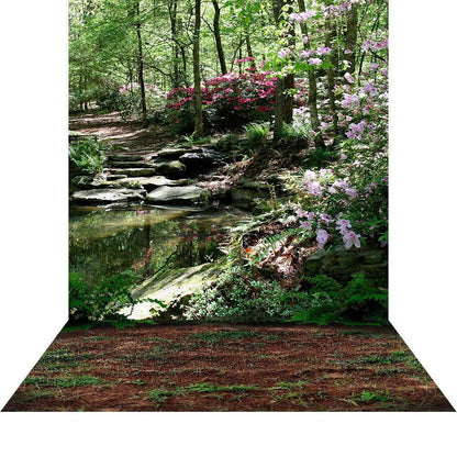 Azalea Pond Studio Backdrop