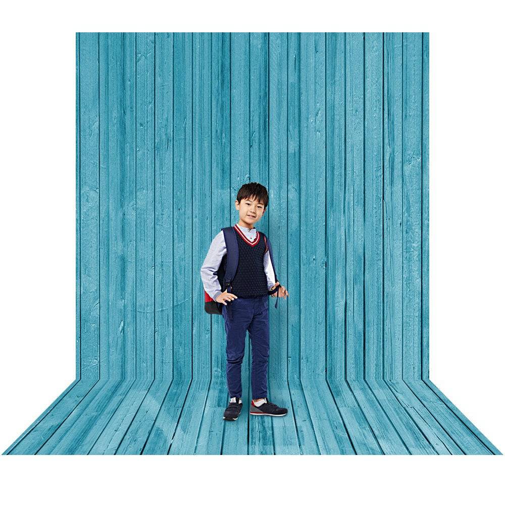 Blue Wood Photo Backdrop Background