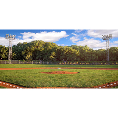 Home Plate Baseball Daytime Photo Backdrop