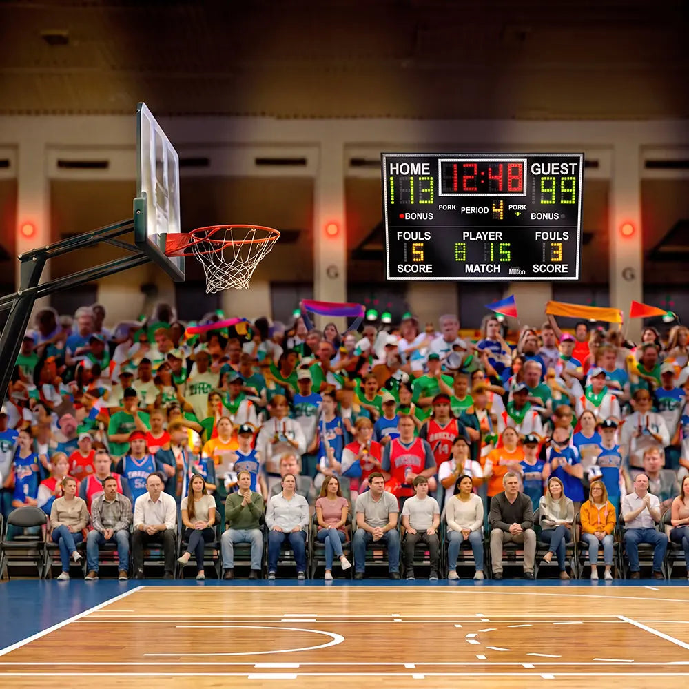 Basketball Court Photo Backdrop Alba Backgrounds