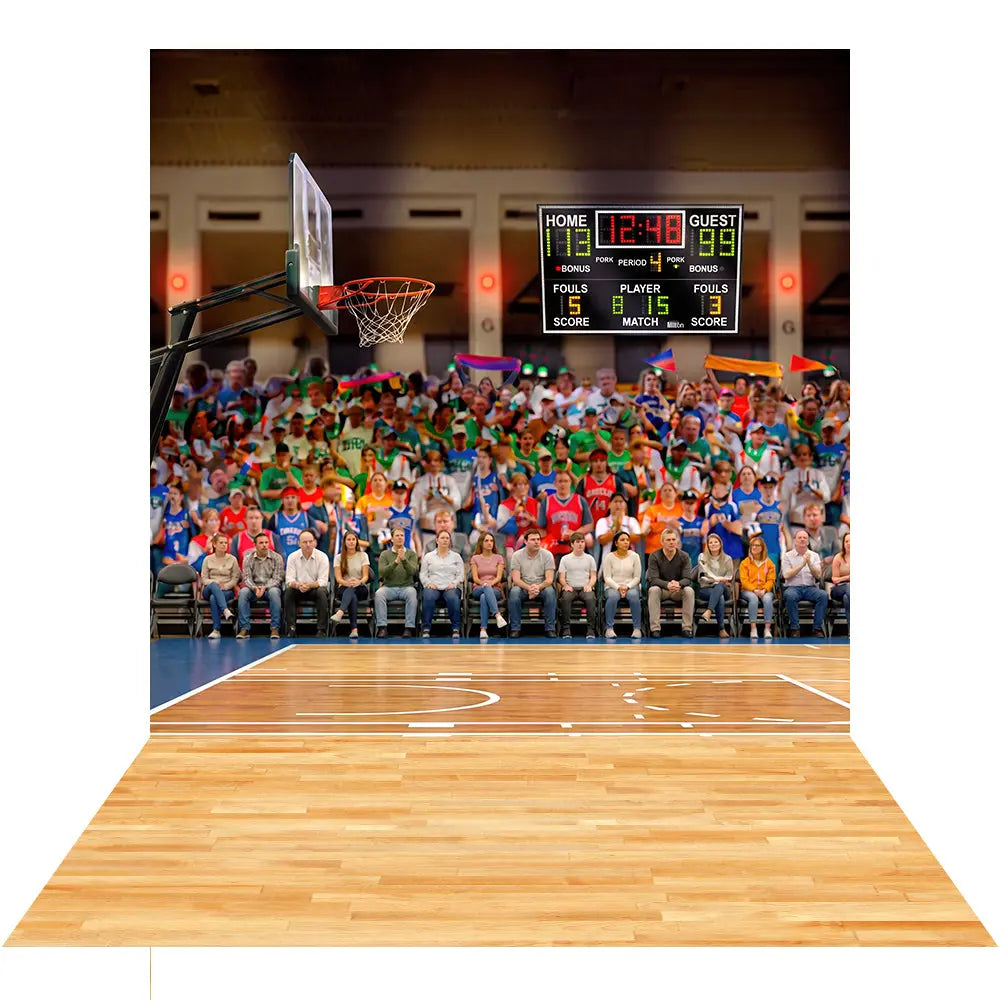 Basketball Court Photo Backdrop Alba Backgrounds