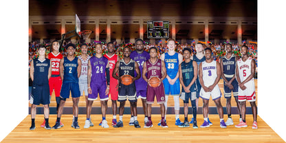 Basketball Court, Wide Fabric Backdrop