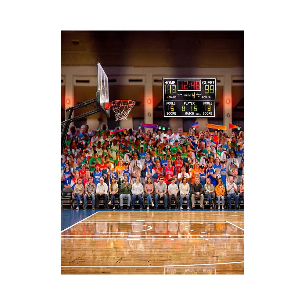 Basketball Court Photo Backdrop Alba Backgrounds