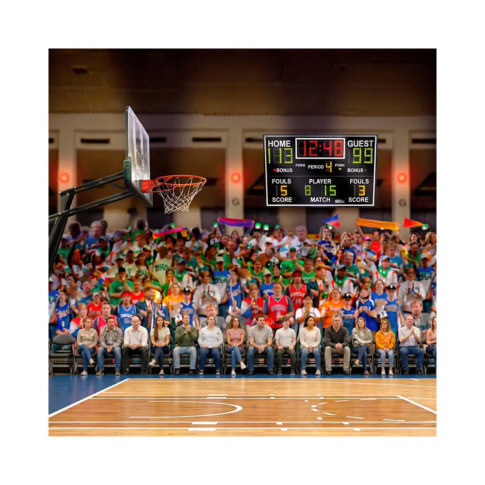 Basketball Court Photo Backdrop Alba Backgrounds