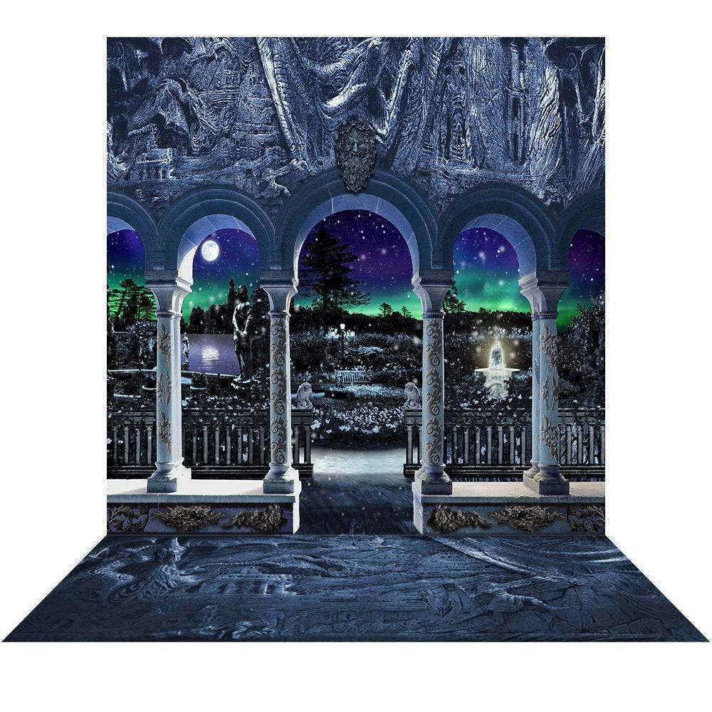 Medieval Enchanted Castle Photo Backdrop - Pro 10  x 20  