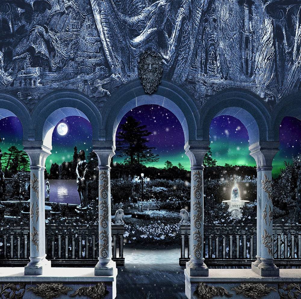 Medieval Enchanted Castle Photo Backdrop - Pro 10  x 8  