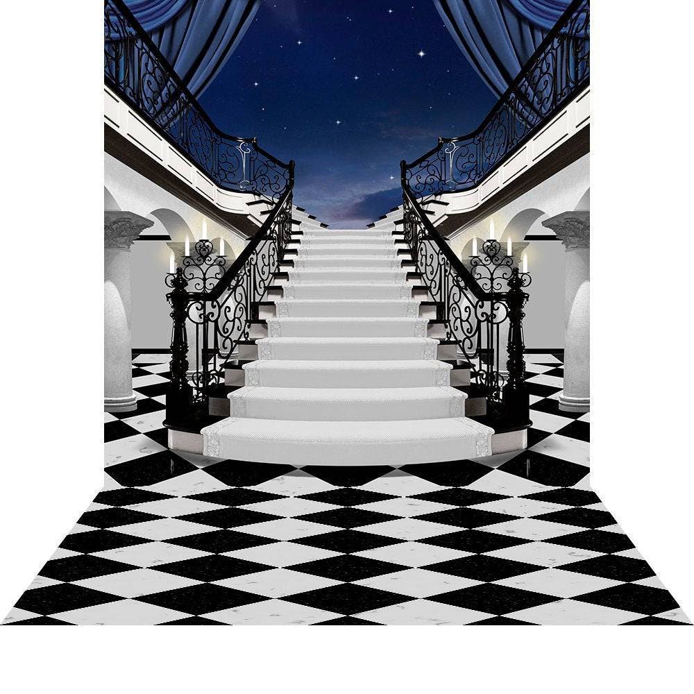 Fancy Black Tie Event Photo Backdrop - Basic 8  x 16  